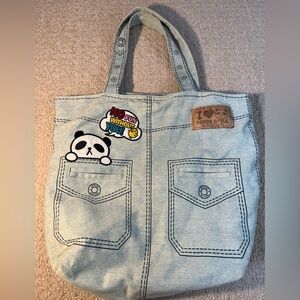 Light Blue Denim Baby Bag